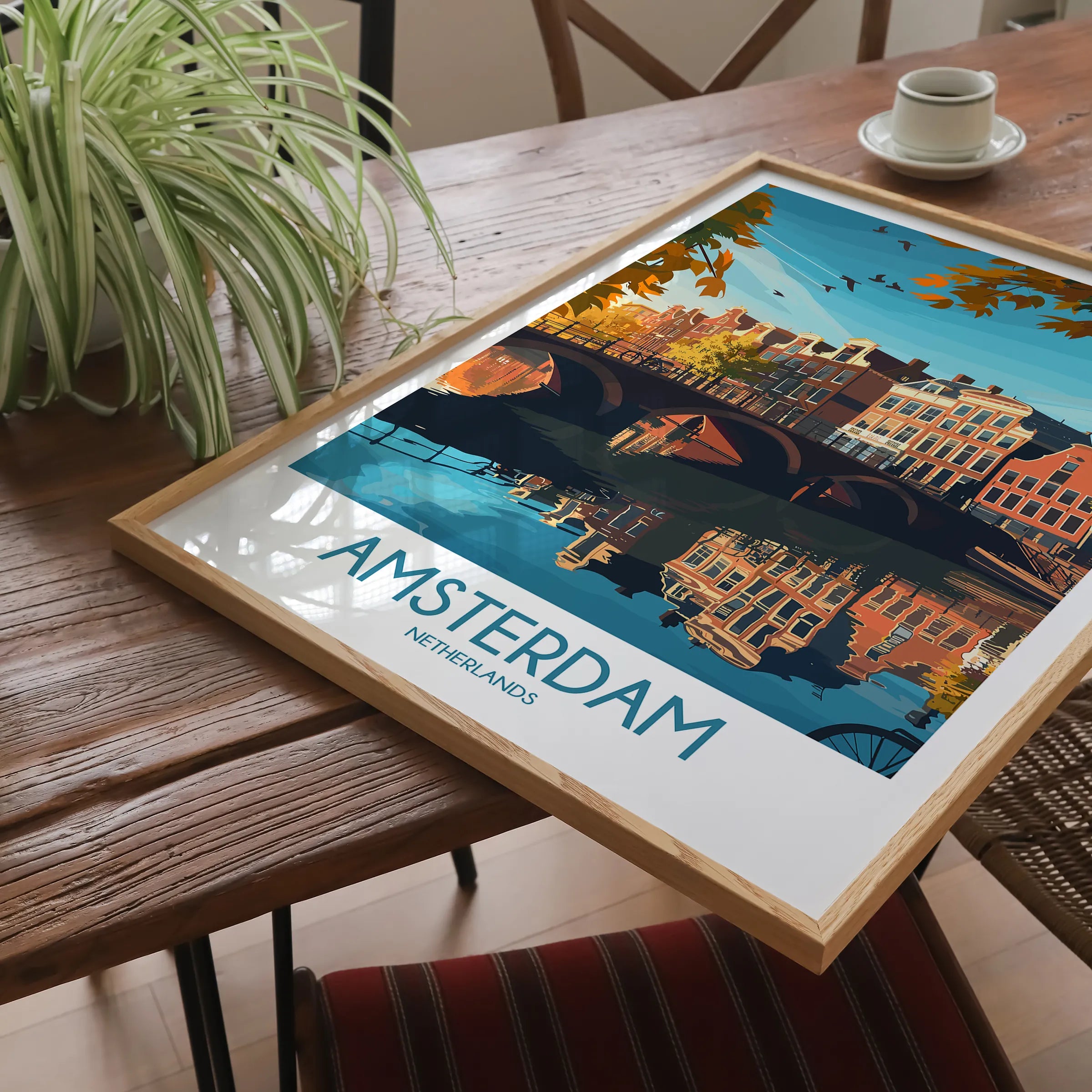 Amsterdam Vintage Style Print
