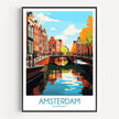 Amsterdam Vintage Style Print