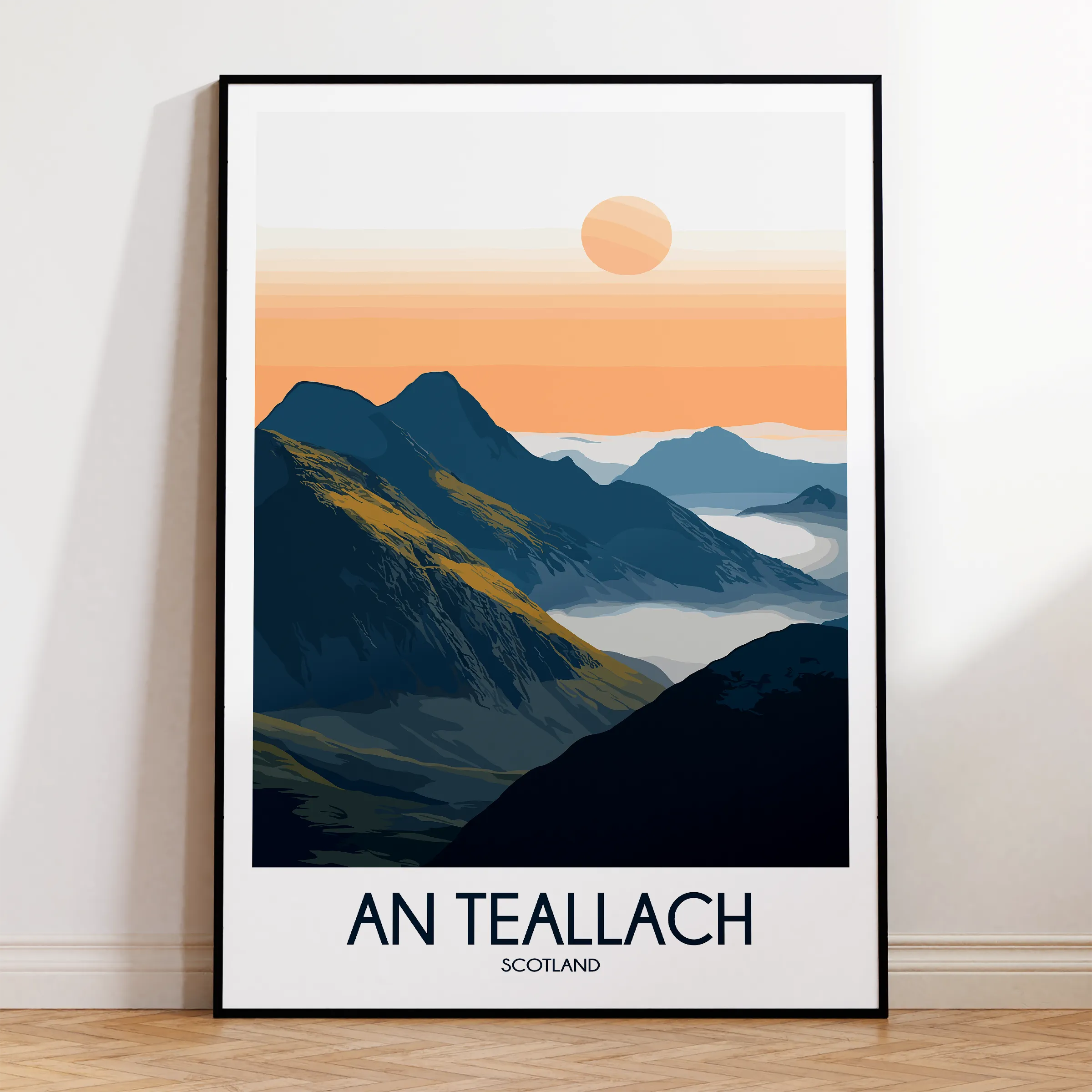 An Teallach Retro Travel Illustration