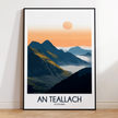 An Teallach Retro Travel Illustration