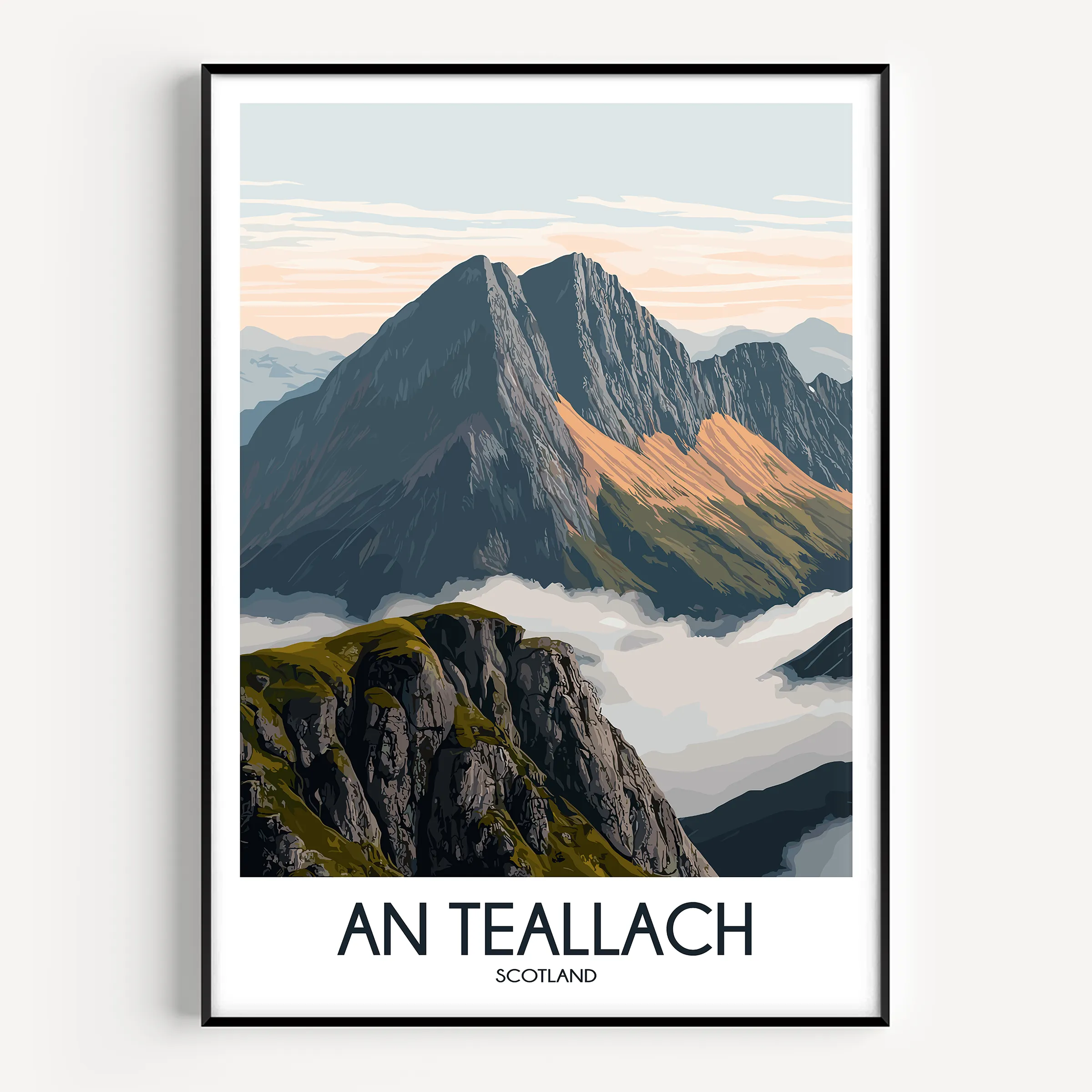 An Teallach Vintage Style Print