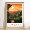 Andalucia Modern Travel Poster