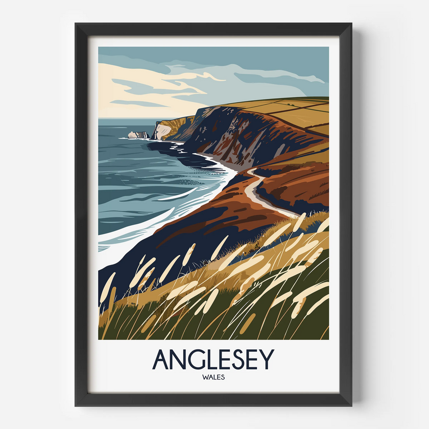 Anglesey Souvenir Poster Print