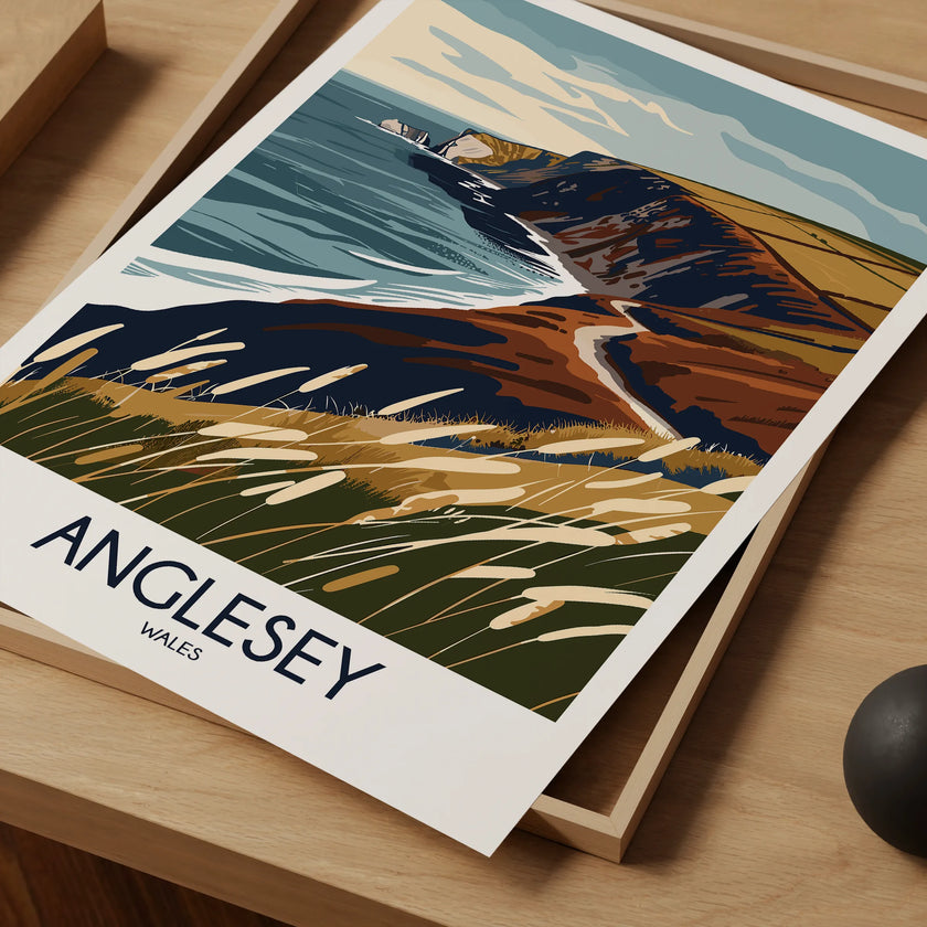 Anglesey Vintage Style Print