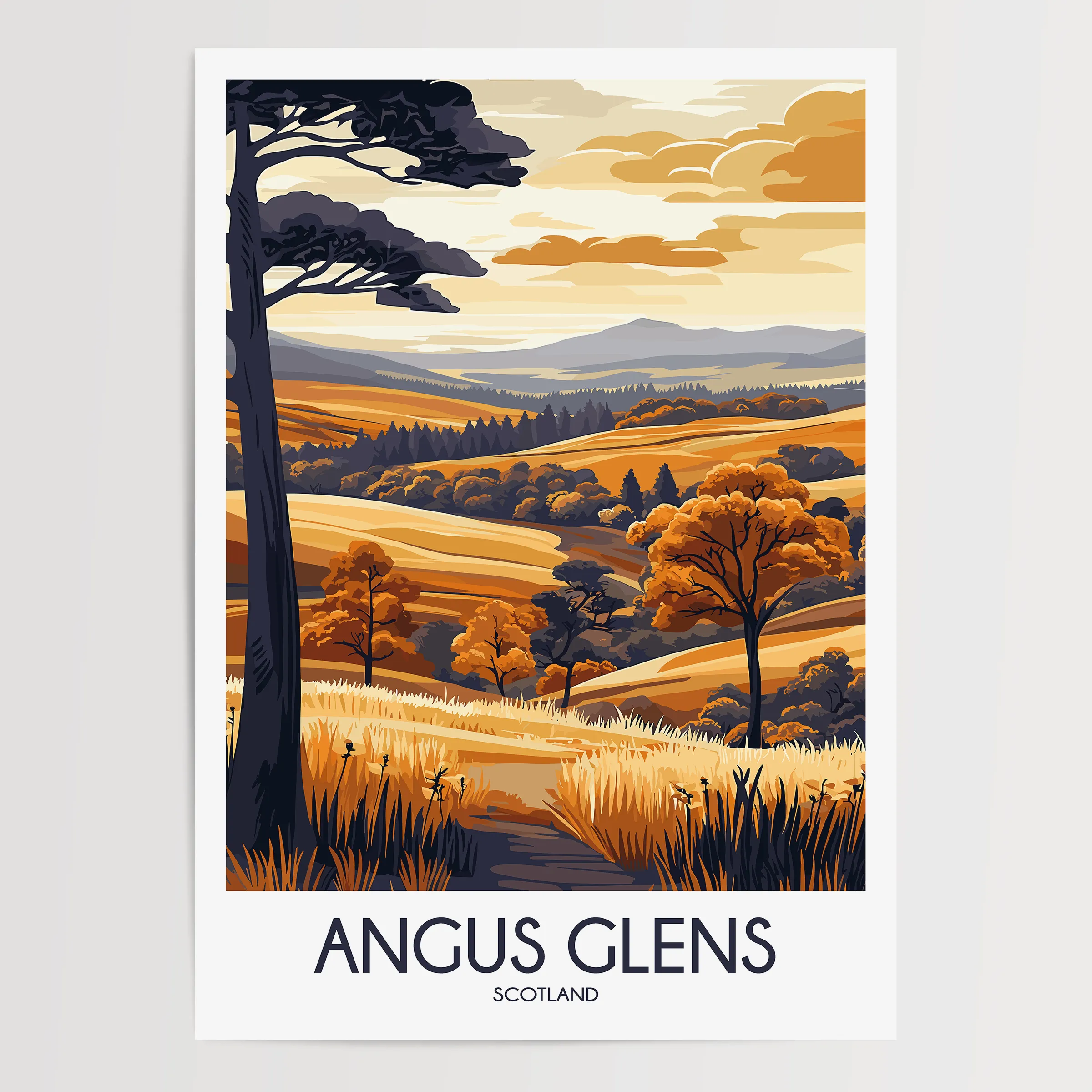 Angus Glens Minimalist Wall Art