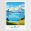 Annecy Scenic Landscape Art
