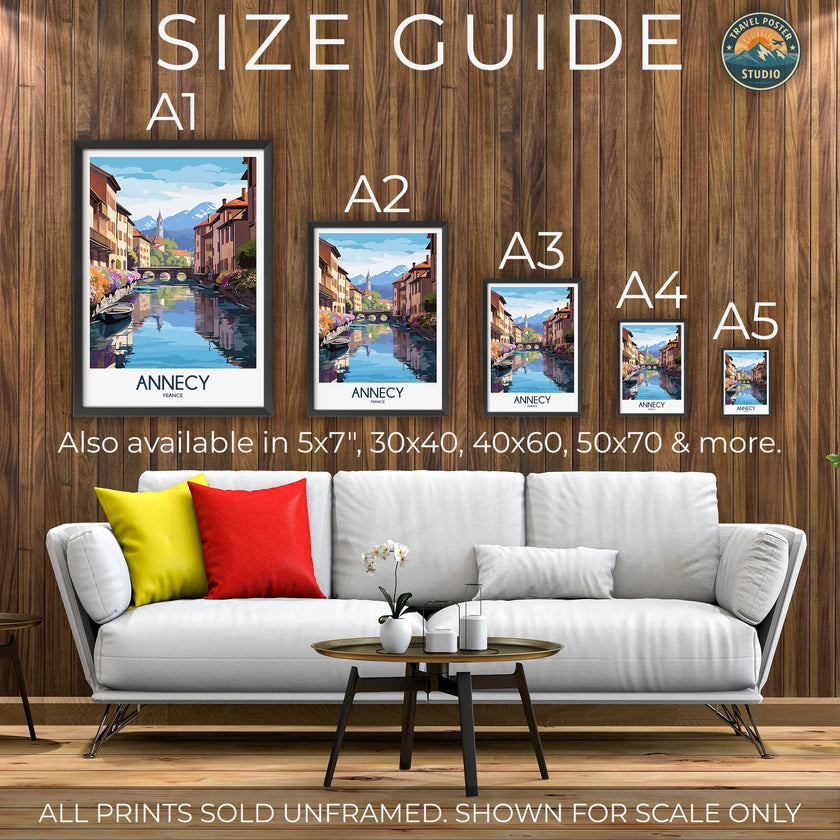 Annecy Souvenir Poster Print