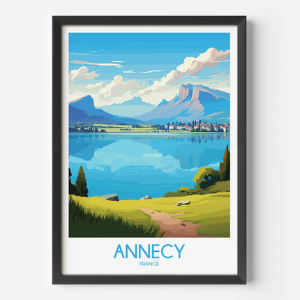 Annecy Vintage Style Print
