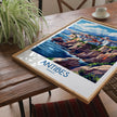 Antibes Retro Travel Illustration