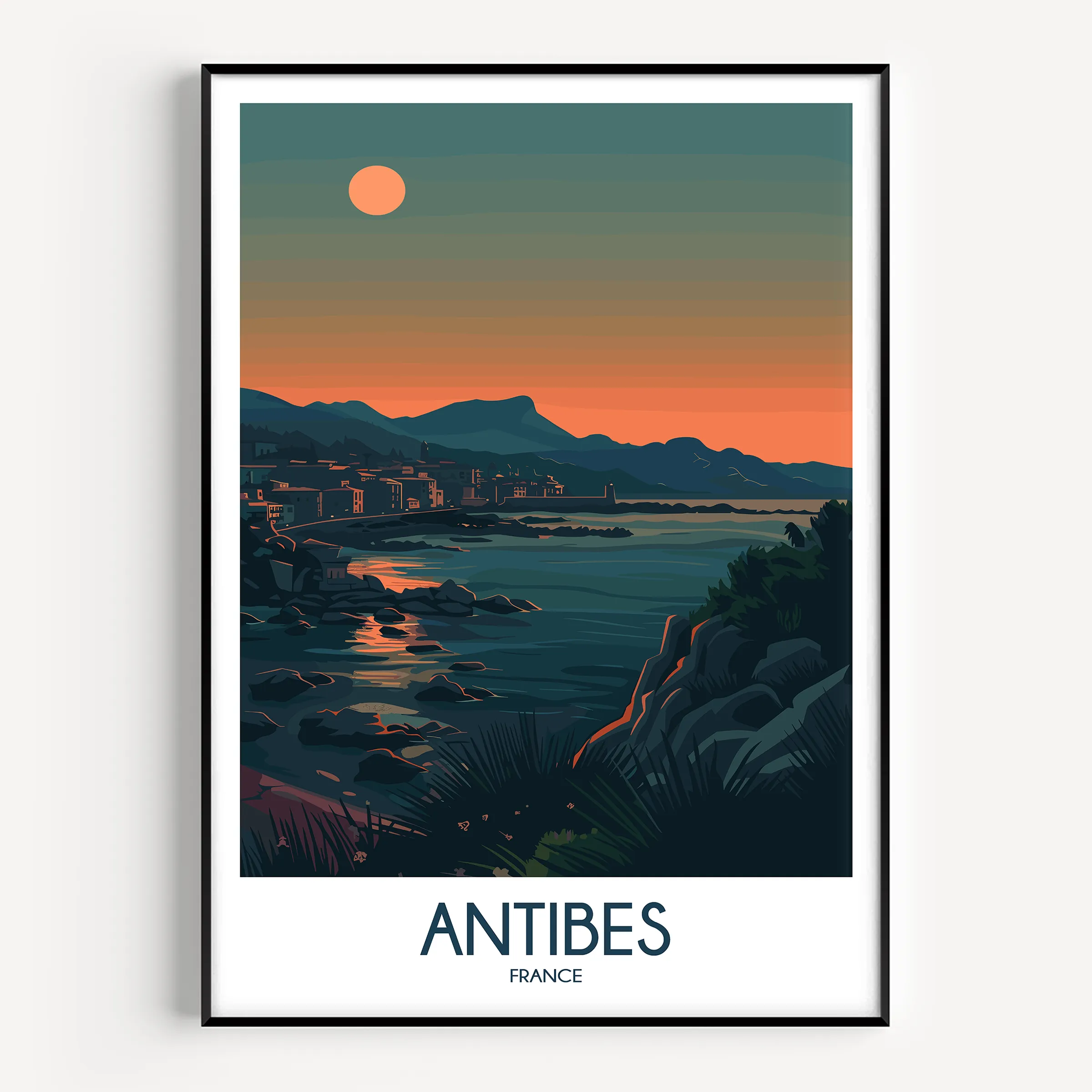 Antibes Scenic Landscape Art