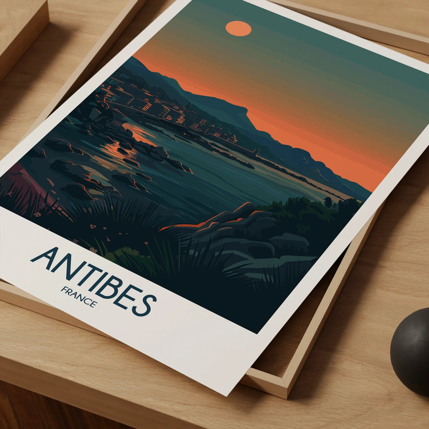 Antibes Vintage Style Print