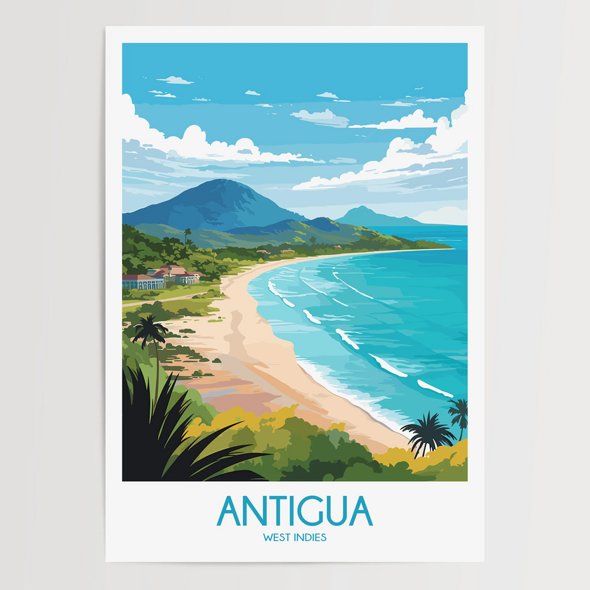 Antigua Scenic Landscape Art