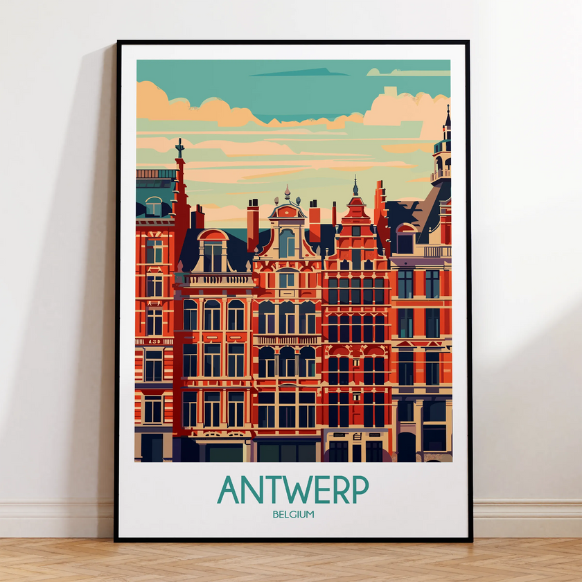 Antwerp Destination Art Gift