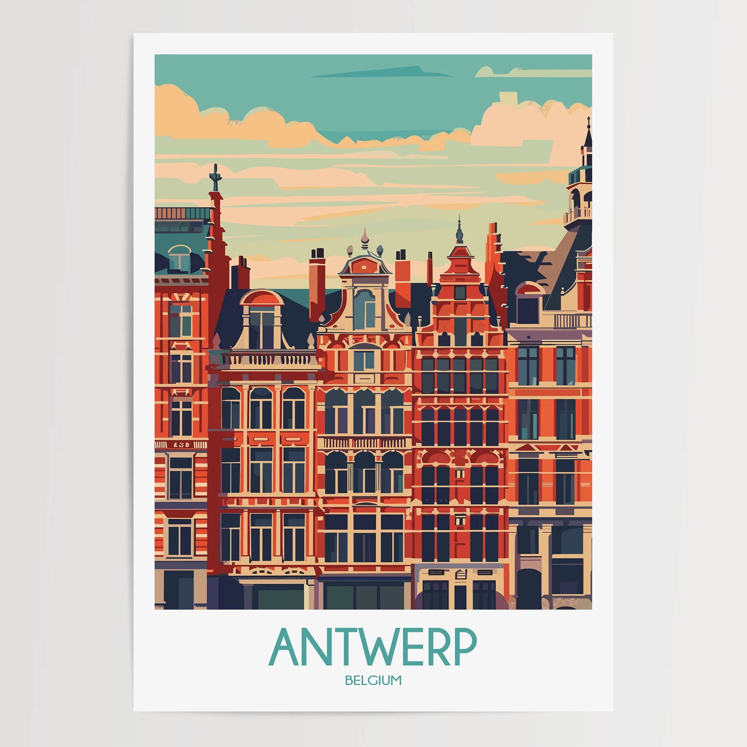 Antwerp Minimalist Wall Art