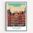 Antwerp Souvenir Poster Print