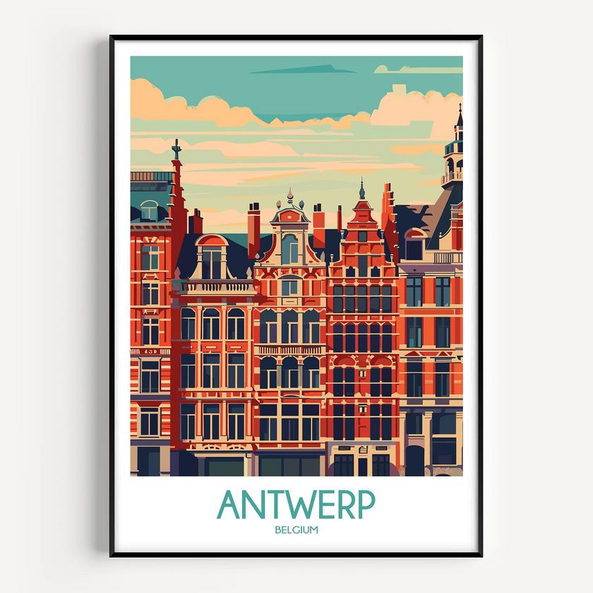 Antwerp Souvenir Poster Print