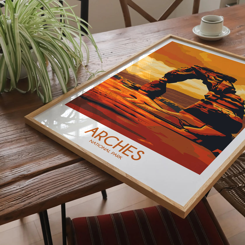 Arches Modern Travel Poster