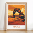 Arches Retro Travel Illustration