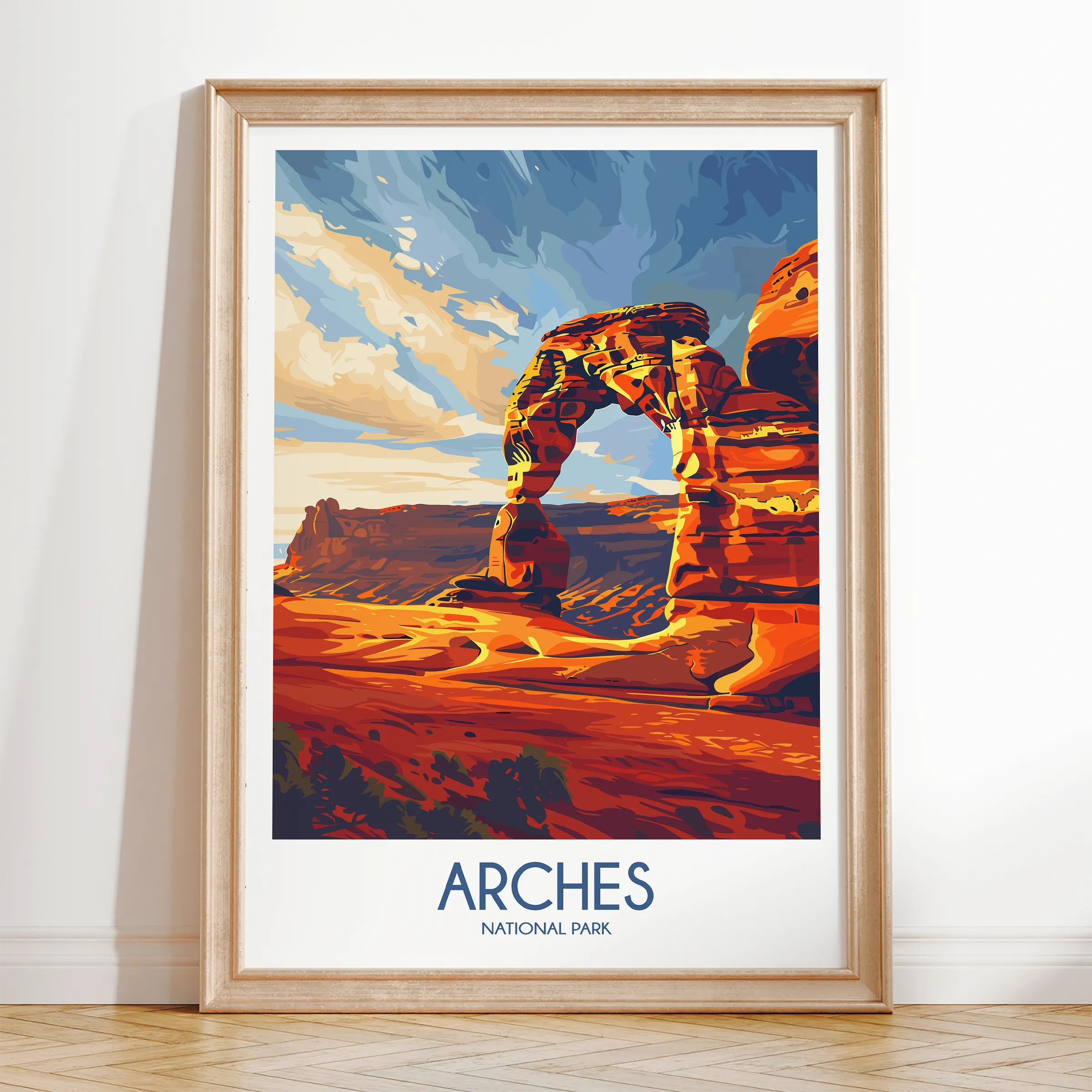Arches Vintage Style Print