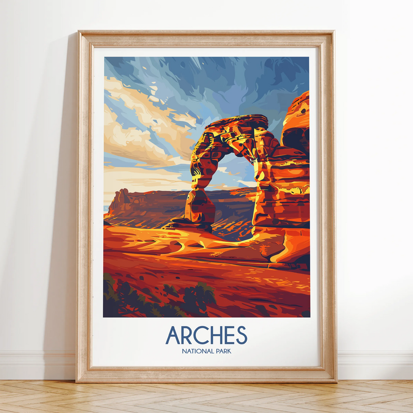 Arches Vintage Style Print