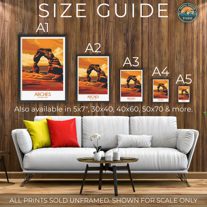 Arches Vintage Style Print