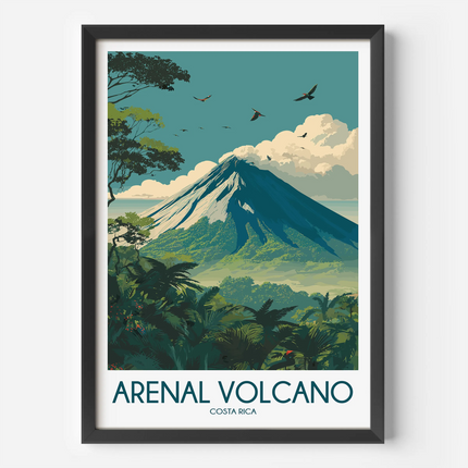 Arenal Volcano Destination Art Gift