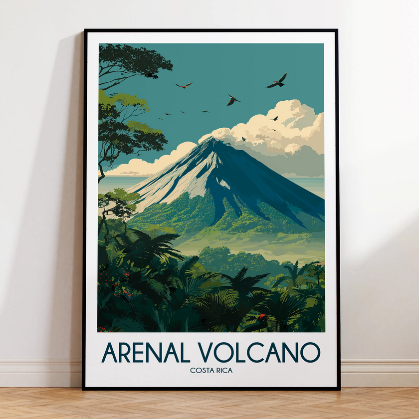 Arenal Volcano Home Office Decor