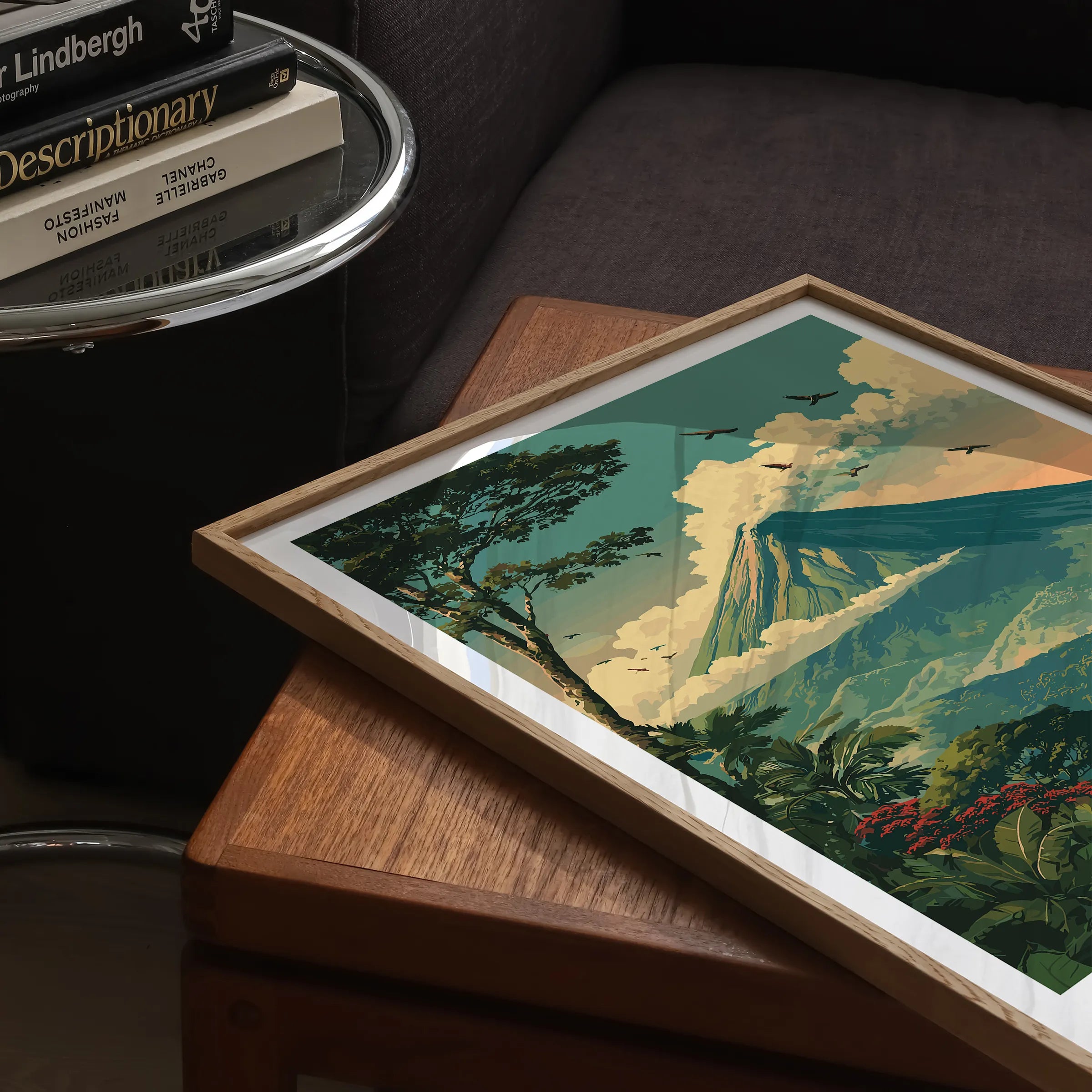 Arenal Volcano Modern Travel Poster