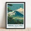 Arenal Volcano Scenic Landscape Art
