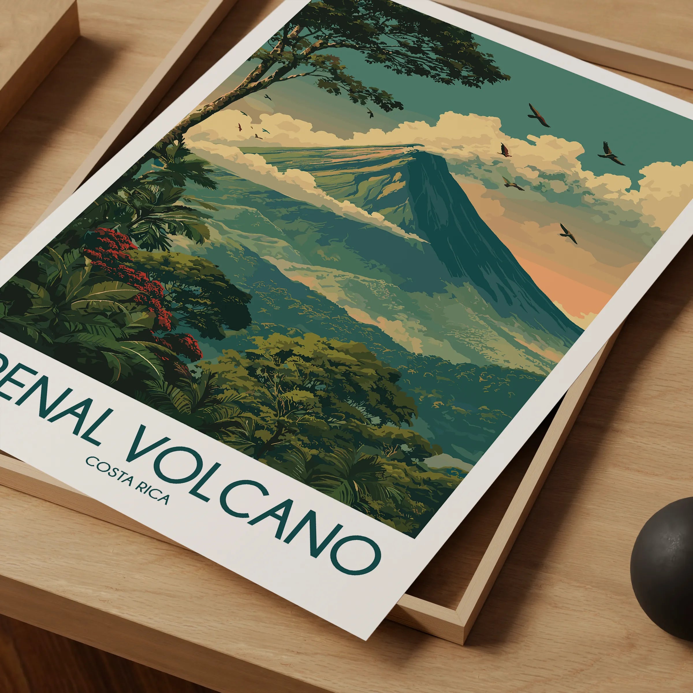 Arenal Volcano Souvenir Poster Print