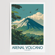 Arenal Volcano Souvenir Poster Print