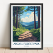 Argyll Forest Park Modern Travel Poster