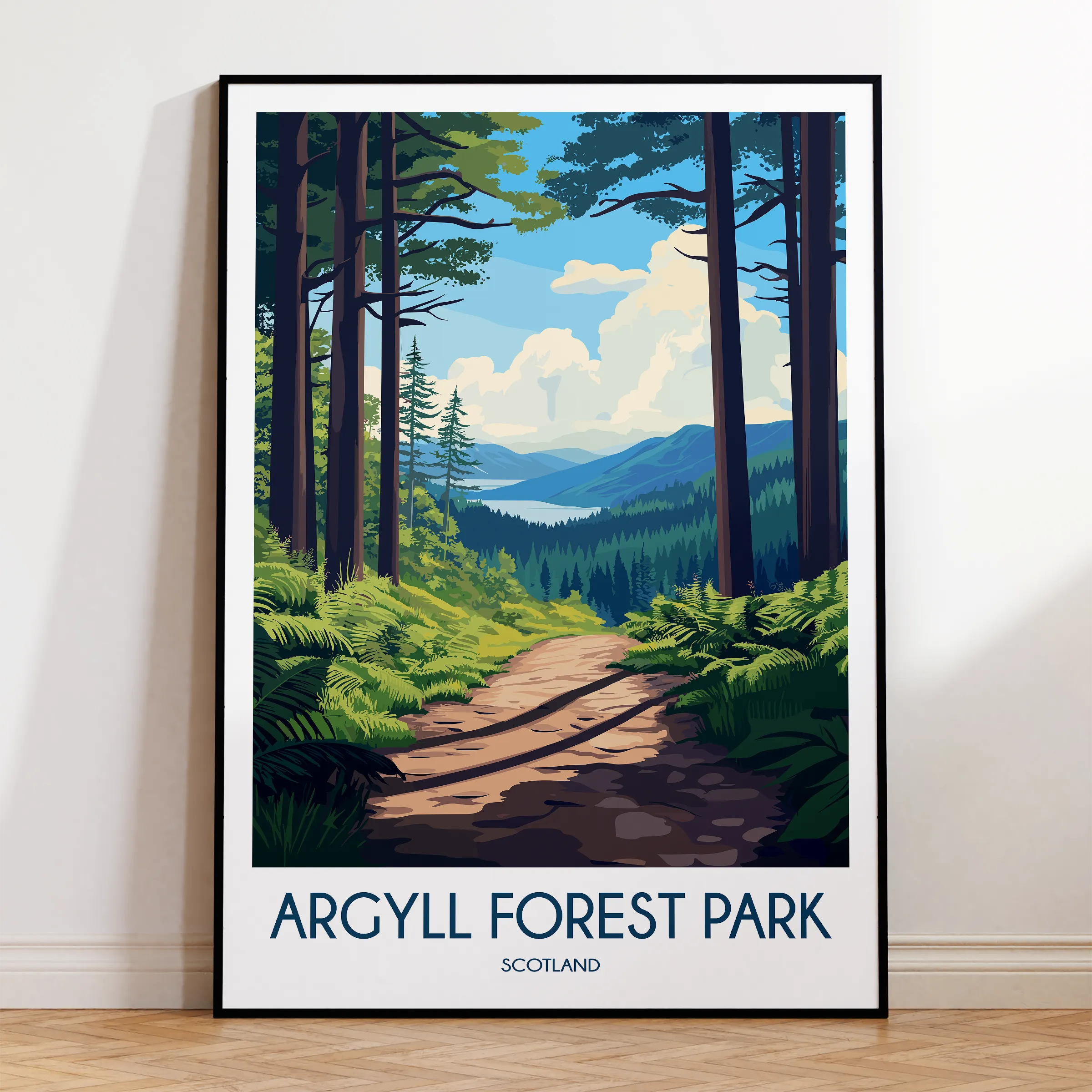 Argyll Forest Park Scenic Landscape Art