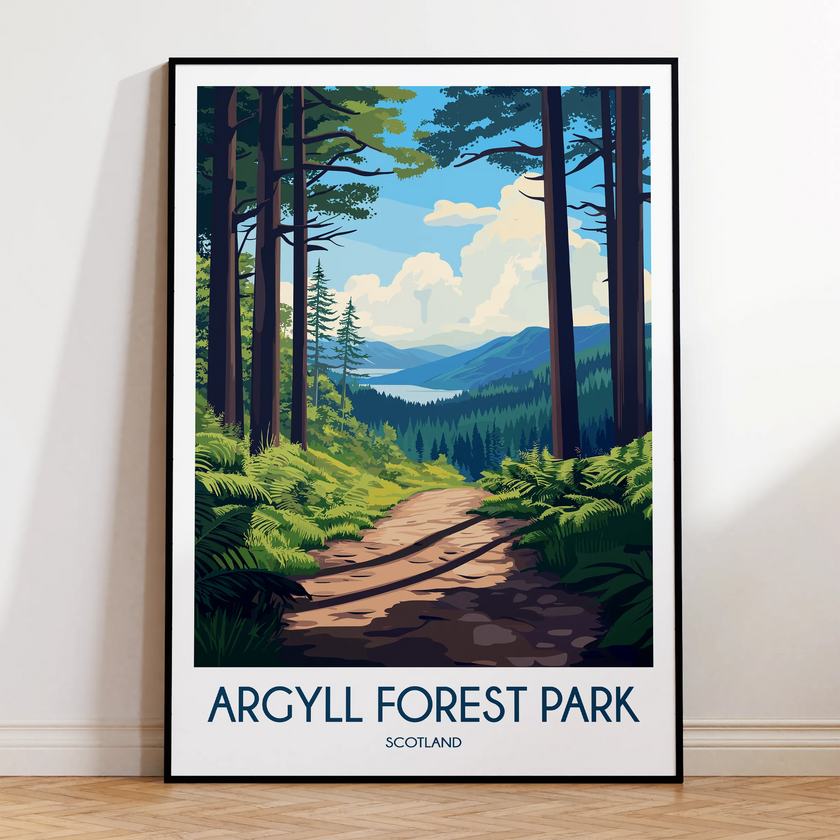 Argyll Forest Park Scenic Landscape Art