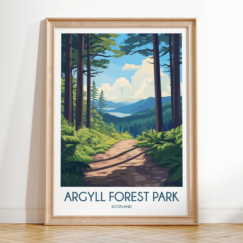 Argyll Forest Park Souvenir Poster Print