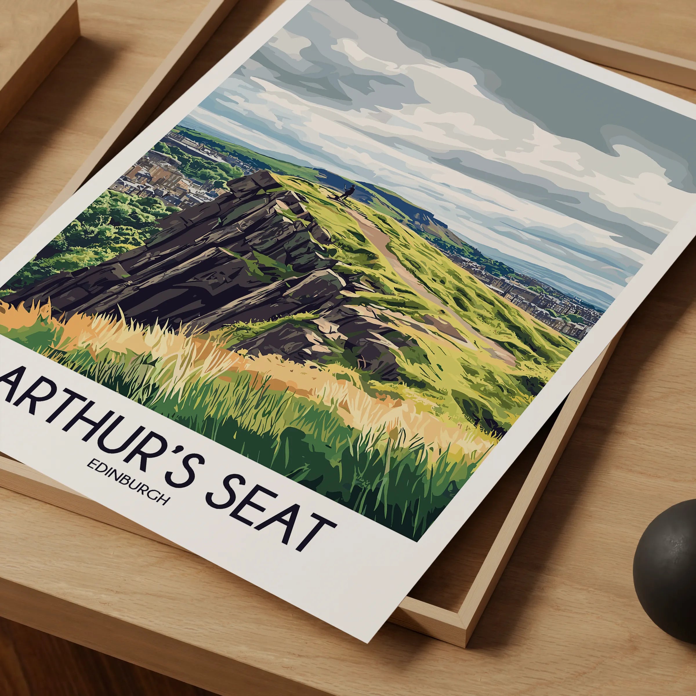 Arthur'S Seat Vintage Style Print