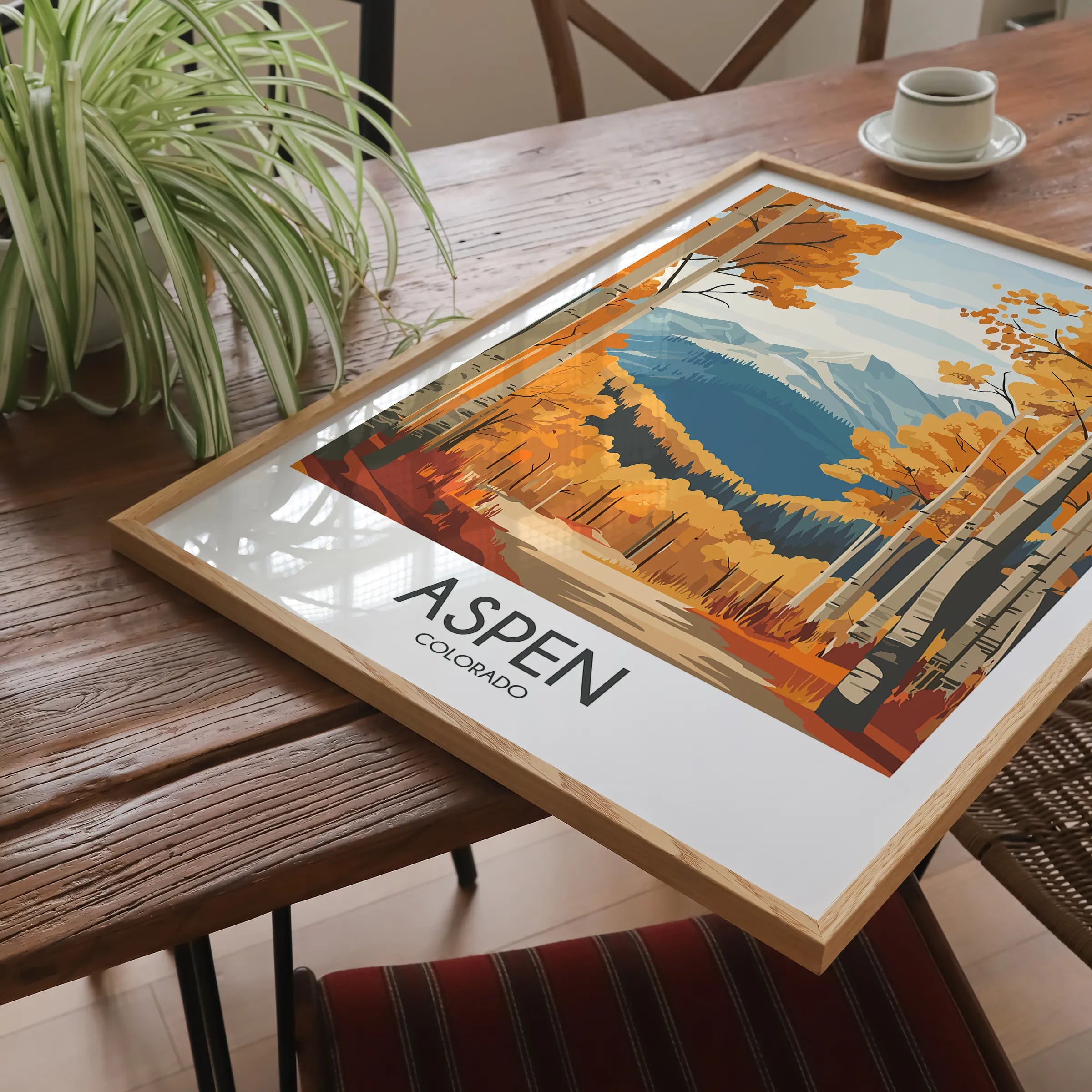 Aspen Retro Travel Illustration