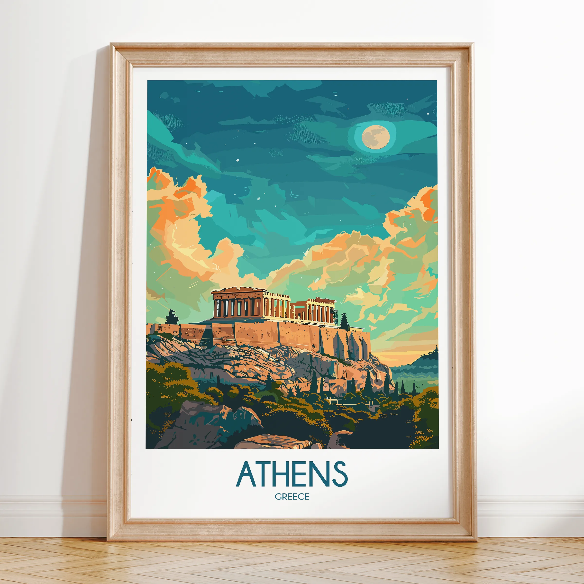 Athens Destination Art Gift