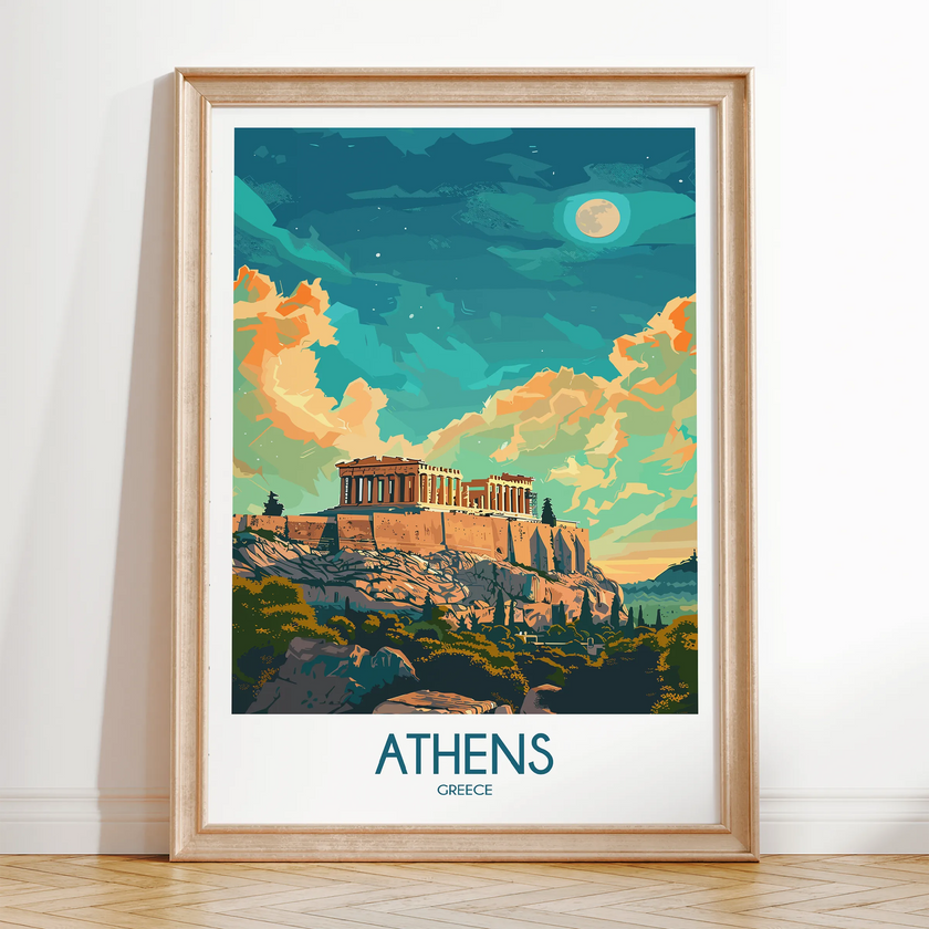 Athens Destination Art Gift