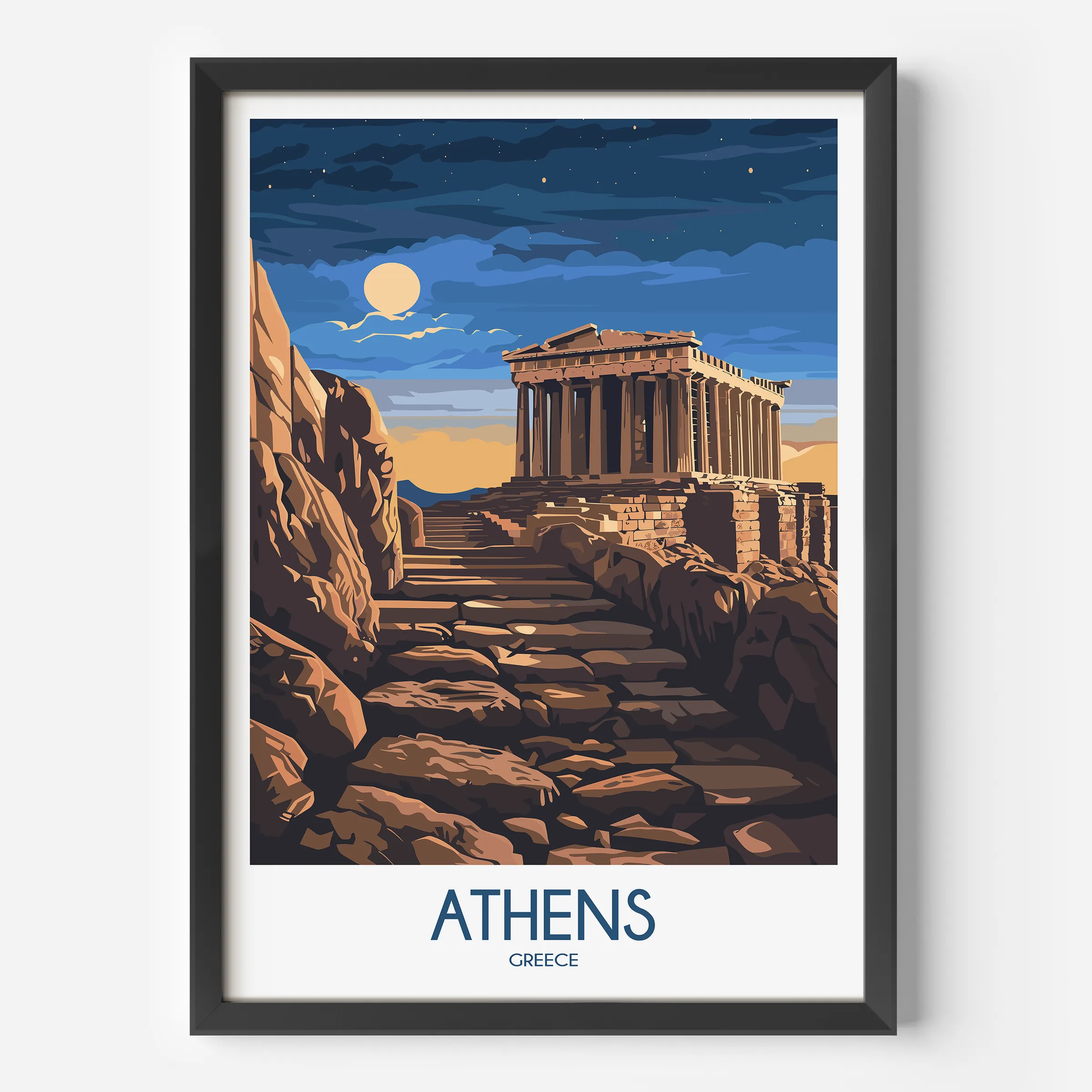 Athens Destination Art Gift