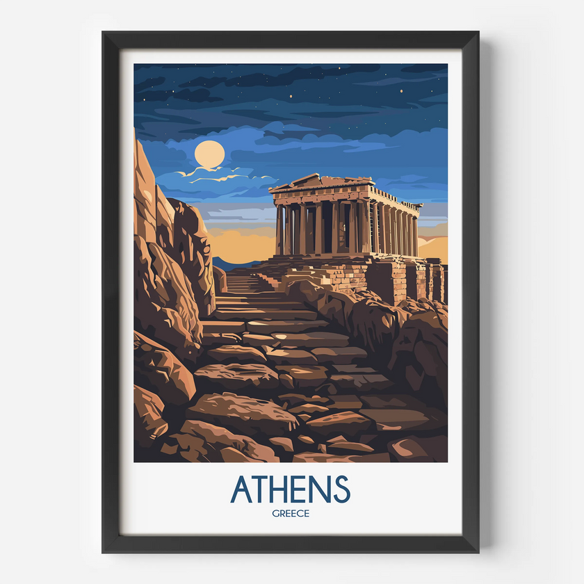 Athens Destination Art Gift