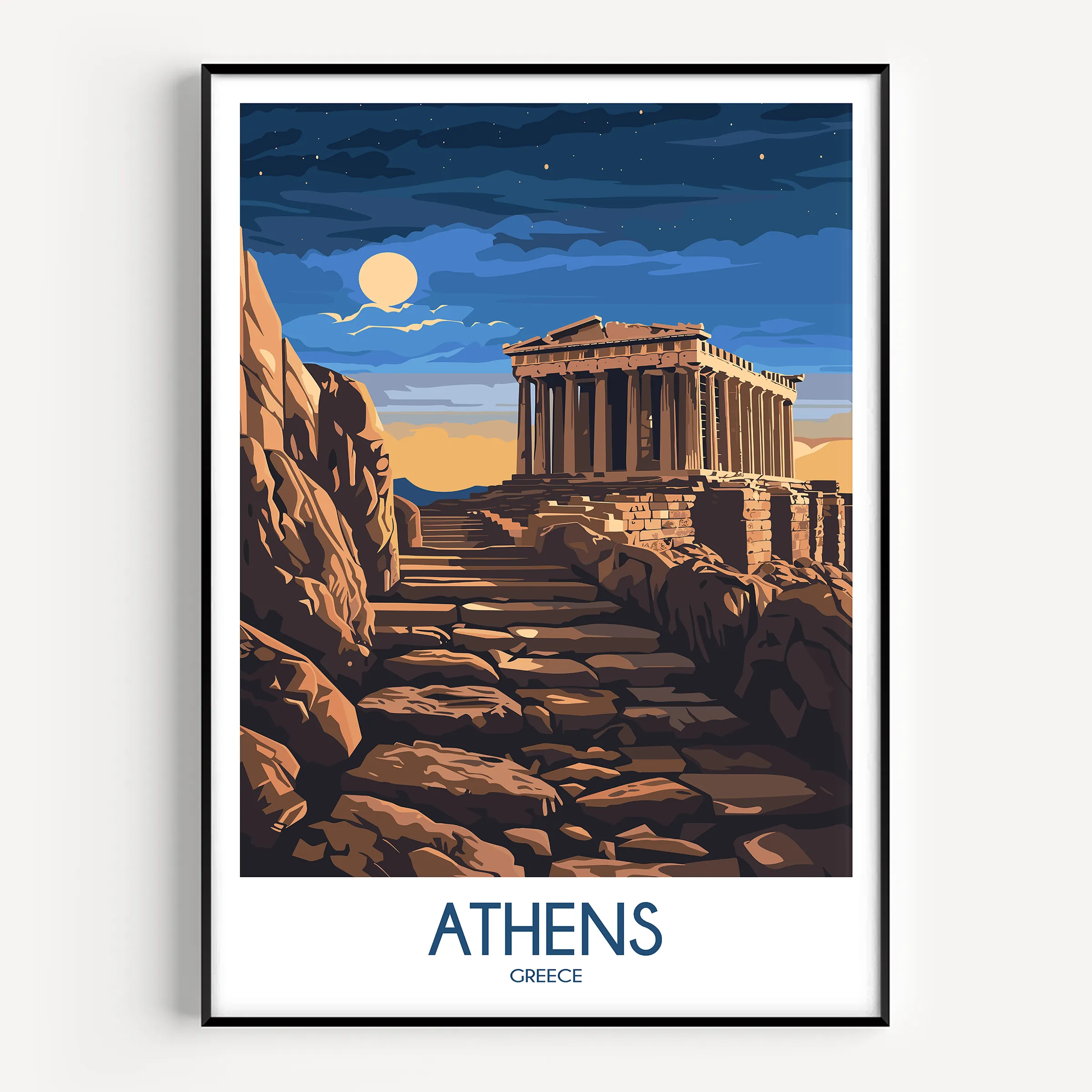 Athens Minimalist Wall Art