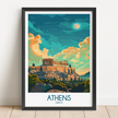Athens Modern Travel Poster