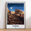 Athens Retro Travel Illustration