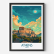 Athens Vintage Style Print