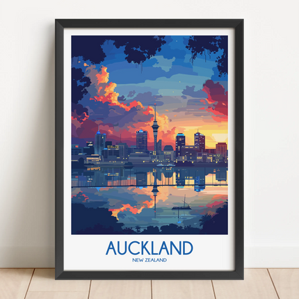 Auckland Souvenir Poster Print