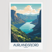Aurlandsfjord Minimalist Wall Art