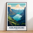 Aurlandsfjord Souvenir Poster Print