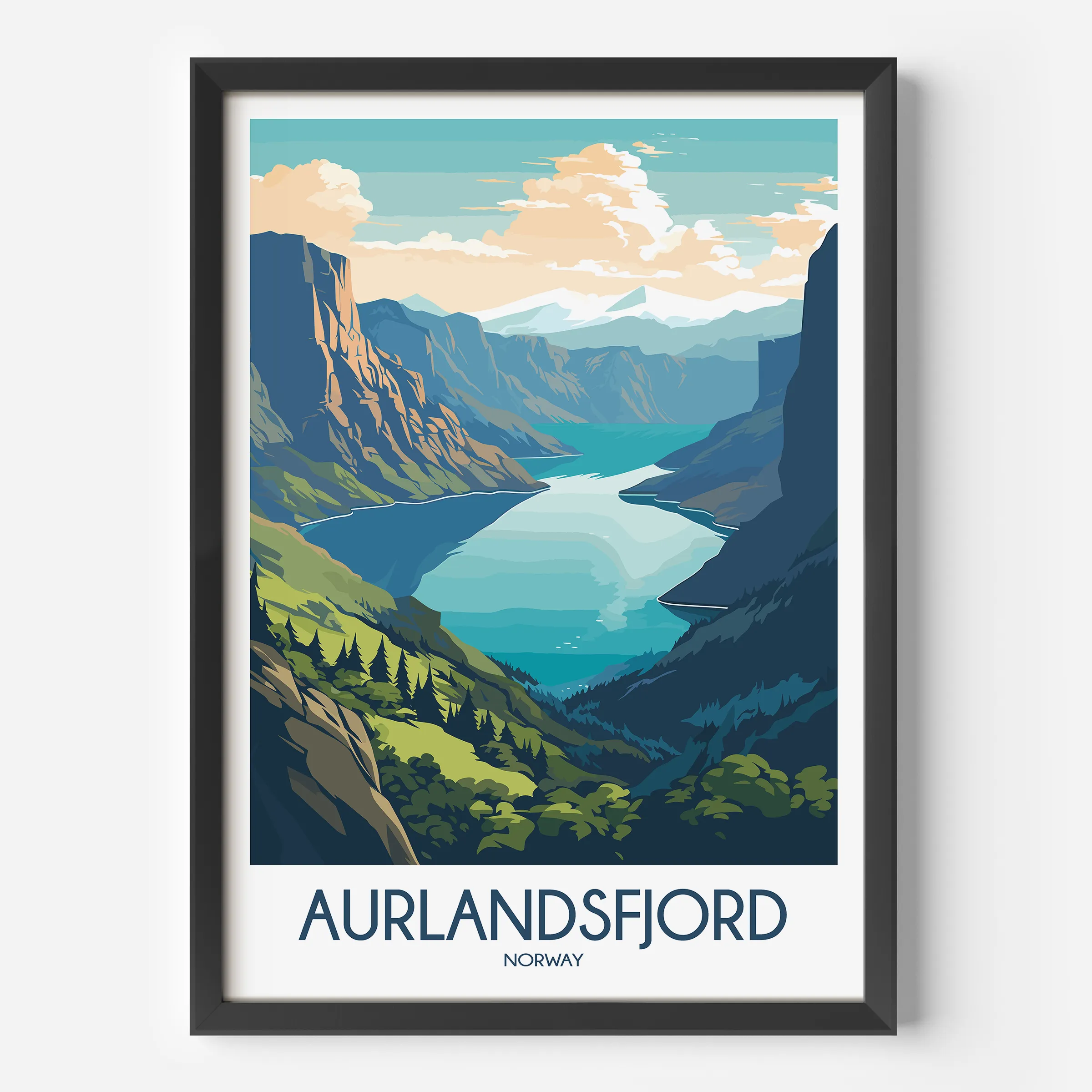 Aurlandsfjord Travel Memory Gift