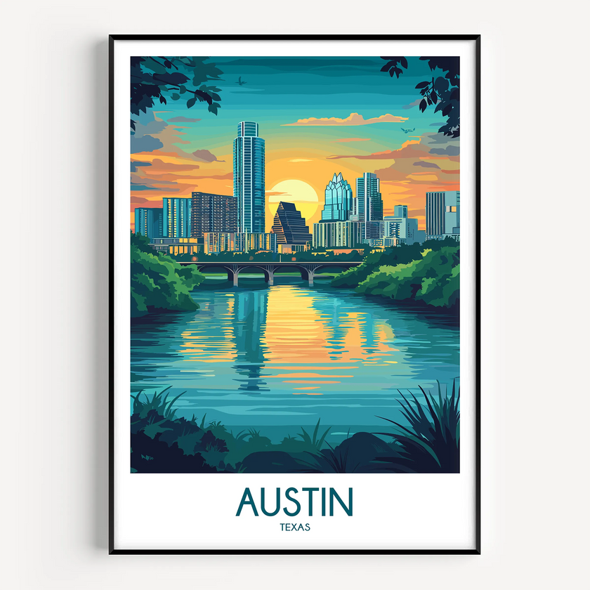 Austin Destination Art Gift